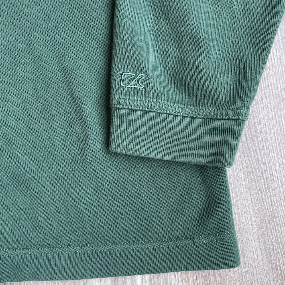 Cutter & Buck New York Jets Mens XXL Green Quarter Snap Pullover Sweatshirt